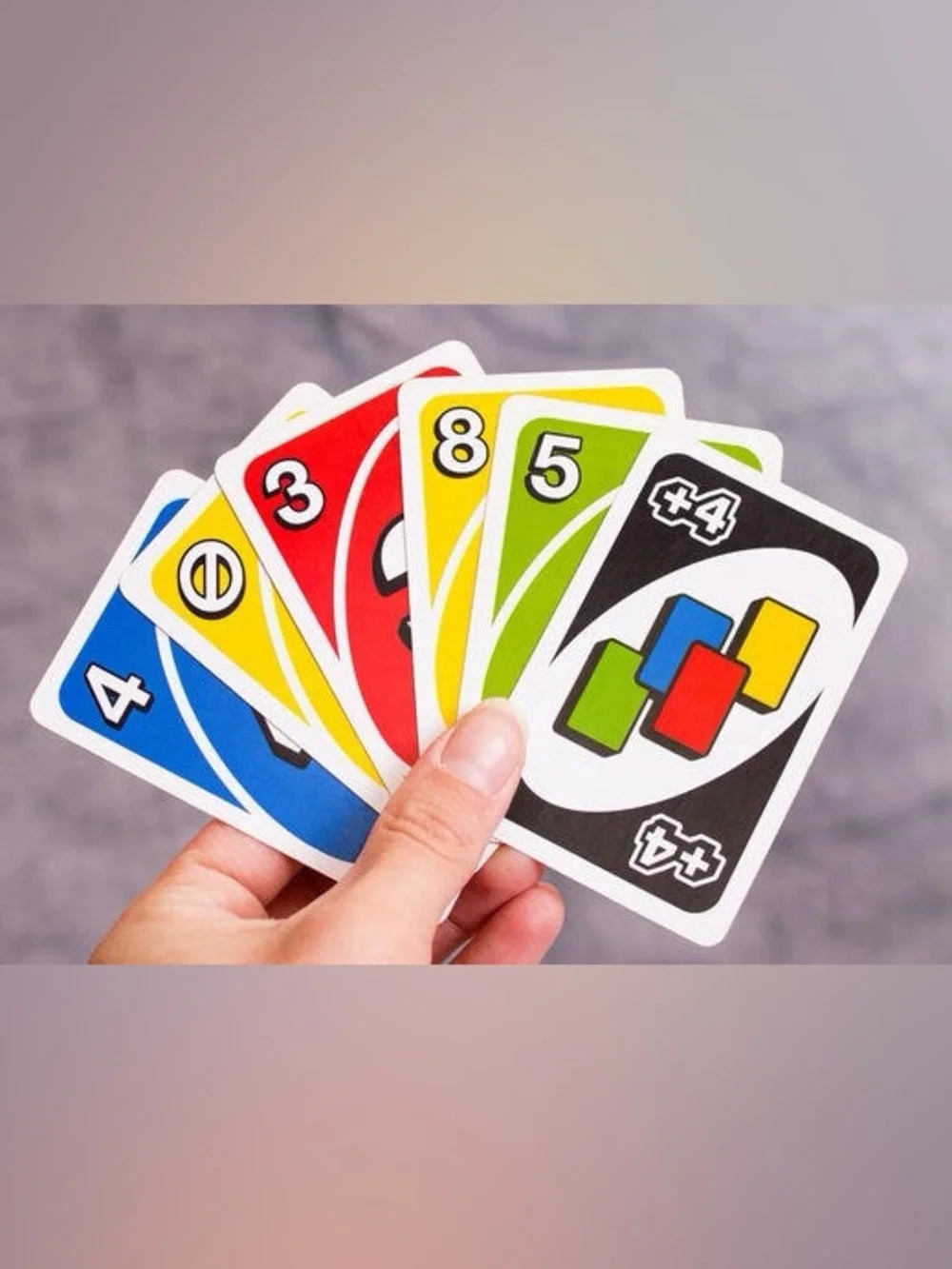 UNO cards with customizable wild cards